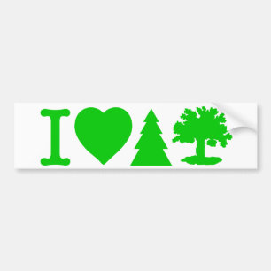 Autocollant De Voiture J'arbres d'amour