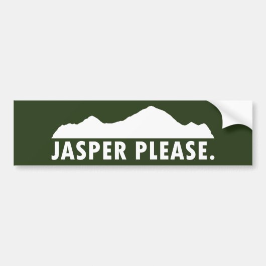 Autocollant De Voiture Jasper S'Il Vous Plaît (Devant)