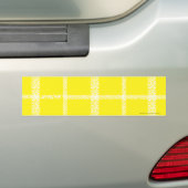 Autocollant De Voiture Jaune de plaid (En voiture)