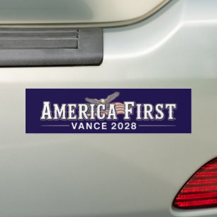 Autocollant De Voiture JD Vance 2028 L'Amérique d'abord conservatrice