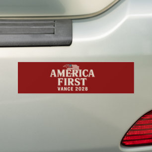 Autocollant De Voiture JD Vance 2028 L'Amérique d'abord conservatrice