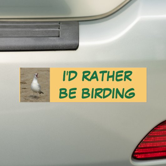Autocollant De Voiture Je birding plutôt l'adhésif pour pare-chocs (En voiture)