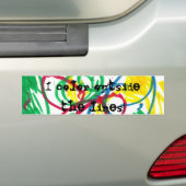 Autocollant De Voiture Je colore… (En voiture)