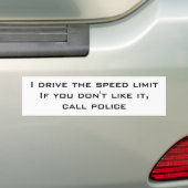 Autocollant De Voiture Je conduis la limitation de vitesse (On Car)