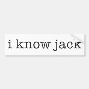 Autocollant De Voiture Je connais Jack