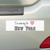 Autocollant De Voiture Je déménage à New York (En voiture)