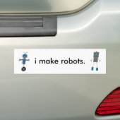 Autocollant De Voiture Je fais des robots (En voiture)