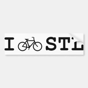 Autocollant De Voiture Je fais du vélo STL pour votre véhicule