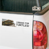Autocollant De Voiture "Je freine adhésif pour pare-chocs pour tortues" (Sur camion)
