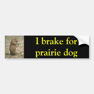 Autocollant De Voiture Je freine le chien des prairies