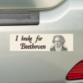 Autocollant De Voiture Je freine pour Beethoven (En voiture)