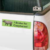 Autocollant De Voiture Je freine pour Capybara (On Truck)