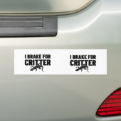 Autocollant De Voiture Je freine pour Critter.w (En voiture)