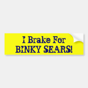 Autocollant De Voiture Je freine pour des GÂCHETTES de BINKY !
