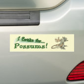 Autocollant De Voiture Je freine pour des opossums ! (En voiture)