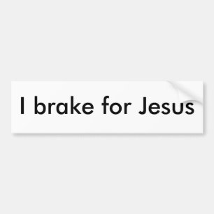 Autocollant De Voiture Je freine pour Jésus