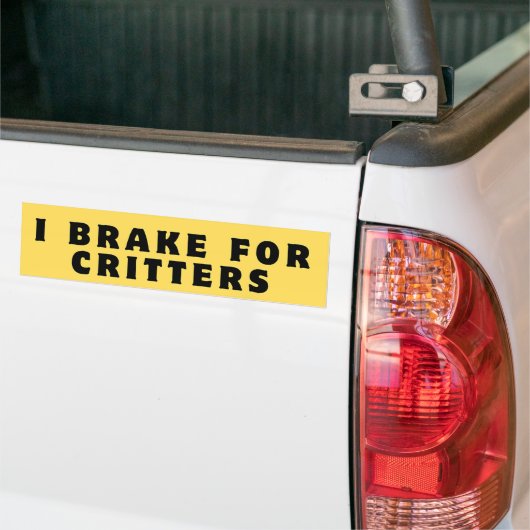 Autocollant De Voiture Je freine pour les critères, Sticker pare-chocs, D (Sur camion)