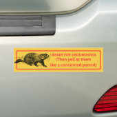 Autocollant De Voiture Je freine pour les marmottes (En voiture)