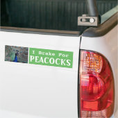 Autocollant De Voiture Je freine pour les PEACOCKS (Sur camion)