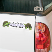 Autocollant De Voiture Je freine pour les tortues (Sur camion)