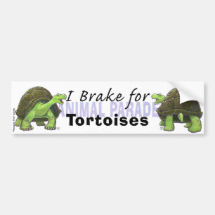 Autocollant De Voiture Je freine pour les tortues