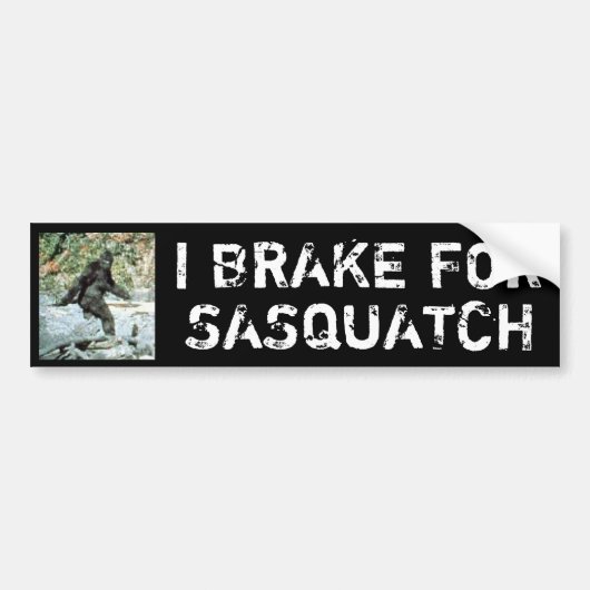 Autocollant De Voiture Je freine pour Sasquatch (Devant)