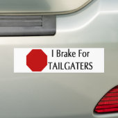 Autocollant De Voiture Je freine pour Tailgaters (En voiture)