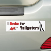 Autocollant De Voiture Je freine pour Tailgaters (En voiture)