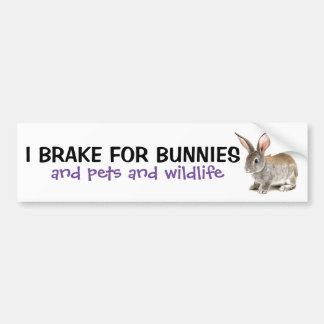 Autocollant De Voiture Je Freins Pour Bumper Sticker Bunnies