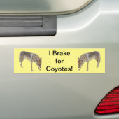 Autocollant De Voiture Je Freins Pour Les Coyotes (En voiture)