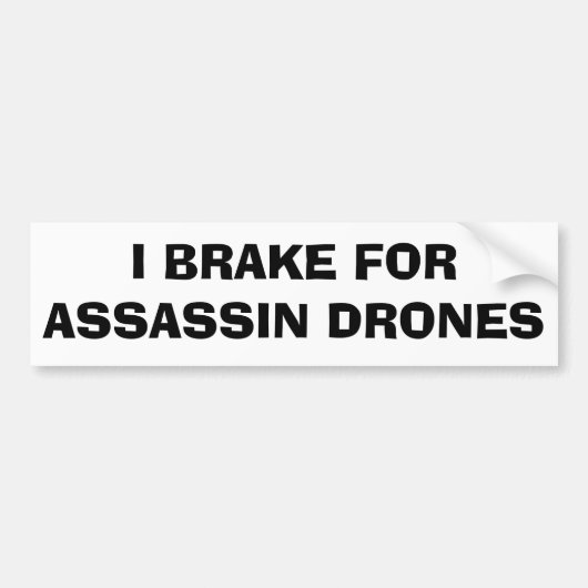 Autocollant De Voiture Je Freins Pour Les Drones Assassin (Devant)