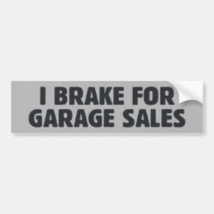 Autocollant De Voiture Je Freins Pour Les Ventes De Garage