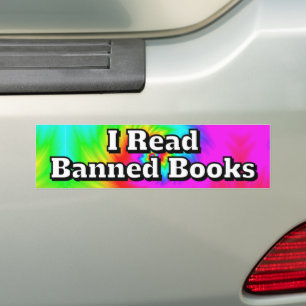 Autocollant De Voiture Je lis des livres interdits ( vous pouvez changer