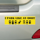 Autocollant De Voiture Je Me Promène Comme Un Idiot (En voiture)