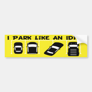 Autocollant De Voiture Je Me Promène Comme Un Idiot