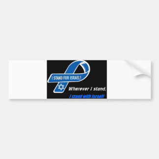 Autocollant De Voiture je me tiens avec le bumpersticker de l'Israël