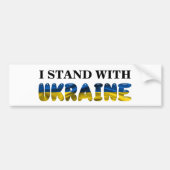 AUTOCOLLANT DE VOITURE JE ME TIENS AVEC L'UKRAINE (Devant)