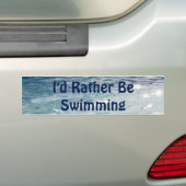 Autocollant De Voiture Je nagerais plutôt (En voiture)