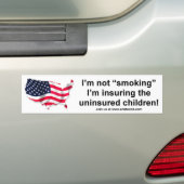 Autocollant De Voiture Je ne fume pas, j'assure les enfants (En voiture)