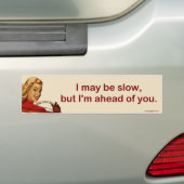 Autocollant De Voiture Je peux être lent… (En voiture)