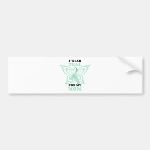 Autocollant De Voiture Je porte Teal pour ma maman