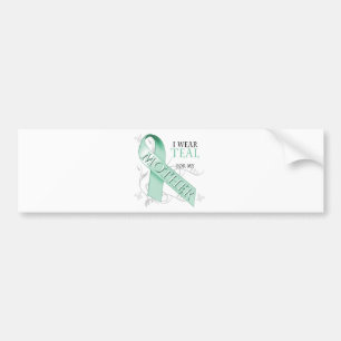 Autocollant De Voiture Je porte Teal pour ma mère