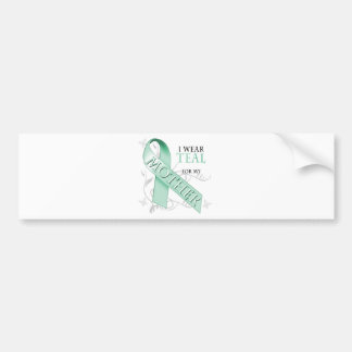 Autocollant De Voiture Je porte Teal pour ma mère