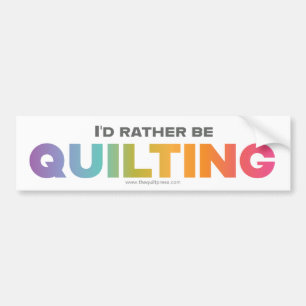 Autocollant De Voiture Je préfère calmer les lettres Rainbow Ombre