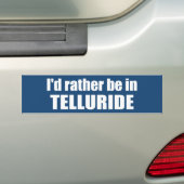Autocollant De Voiture Je préfère être à Telluride (En voiture)