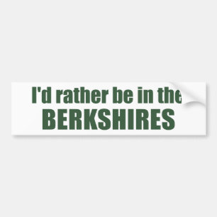 Autocollant De Voiture Je préfère être dans les Berkshires