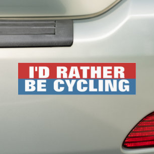 Autocollant De Voiture Je préférerais faire du vélo