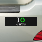 Autocollant De Voiture Je Recycle Le Jazz (En voiture)