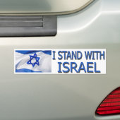 AUTOCOLLANT DE VOITURE JE REPRÉSENTE L'ISRAËL (En voiture)