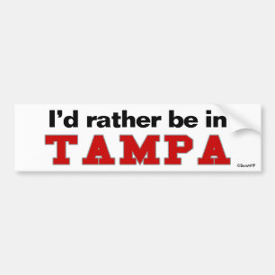 Autocollant De Voiture Je serais plutôt à Tampa